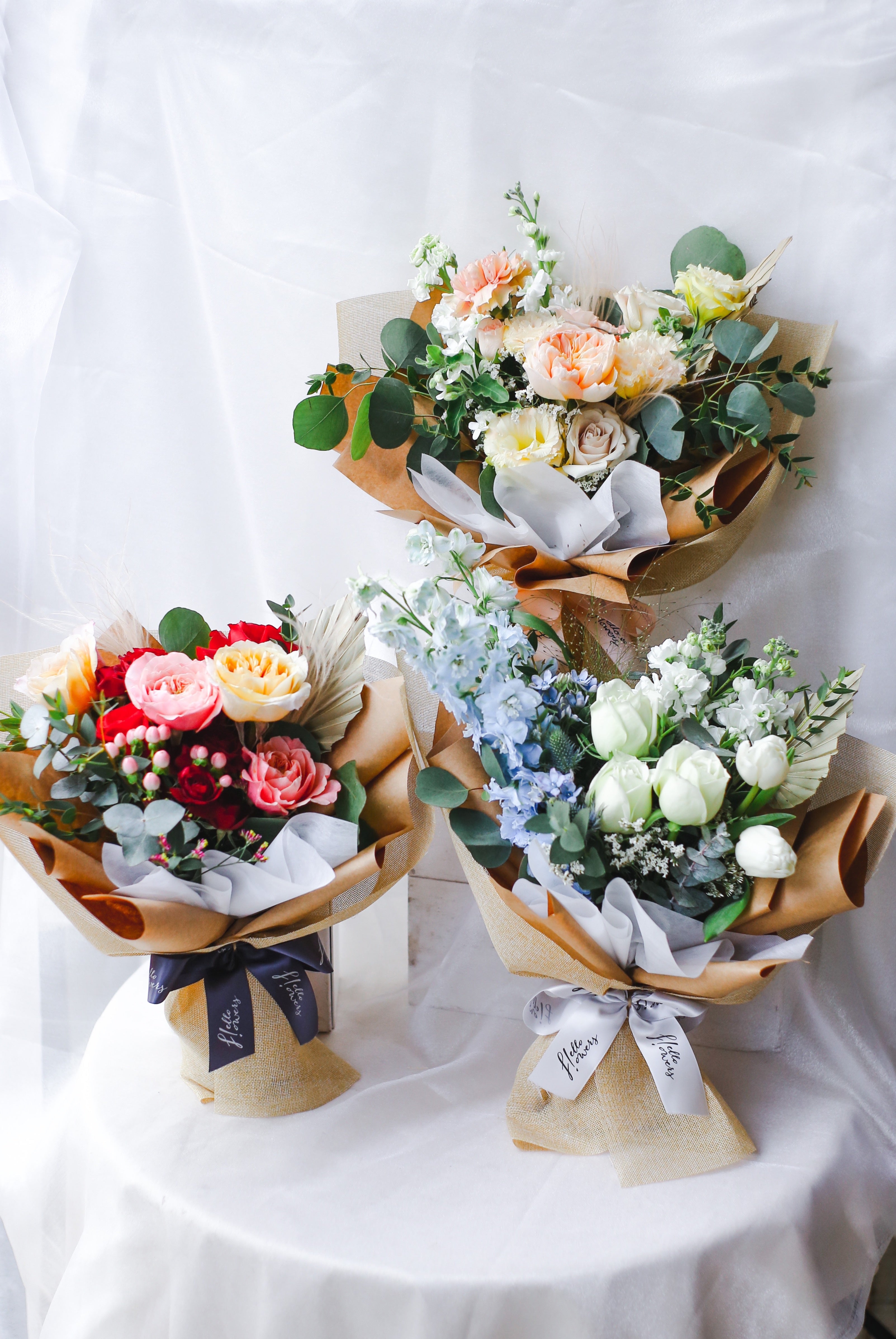 Simple Bridal Bouquet - Fav Florist Singapore