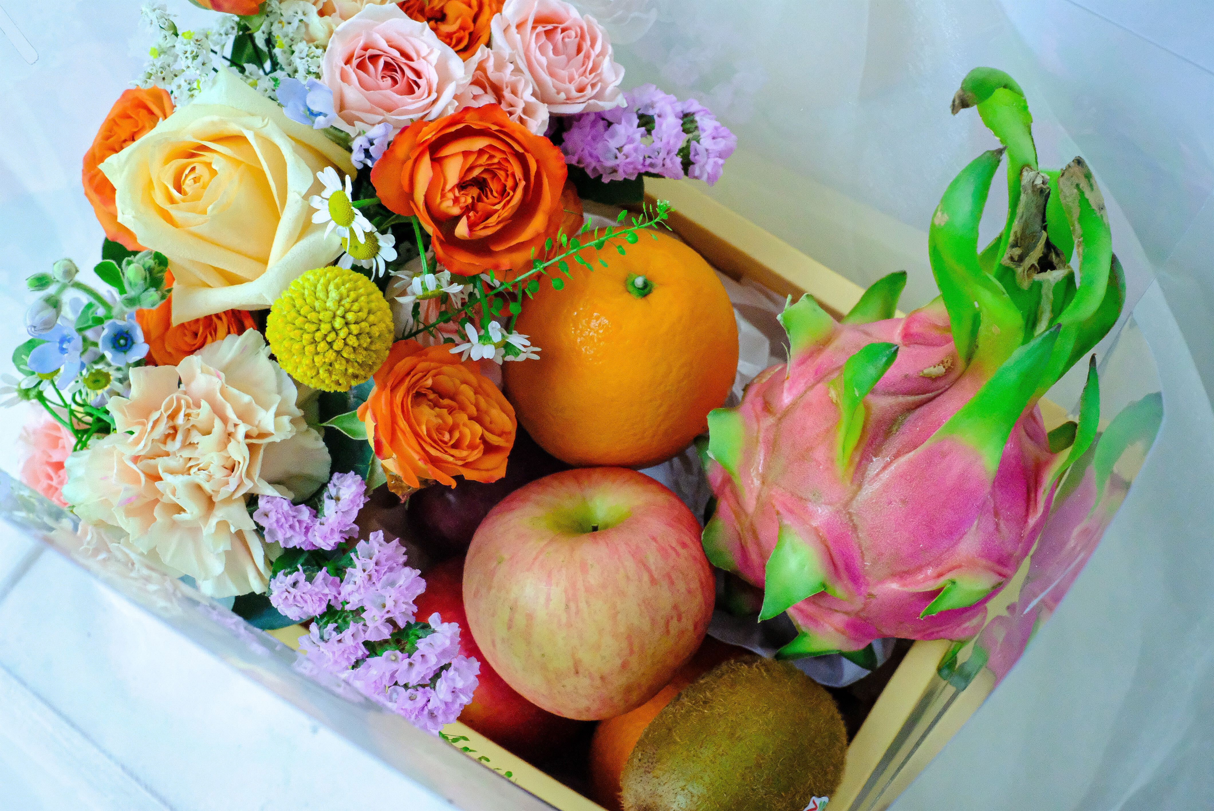 Get Well Soon Flowers with Fruits