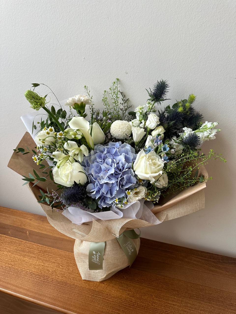 Serene Bouquet - Blues and White