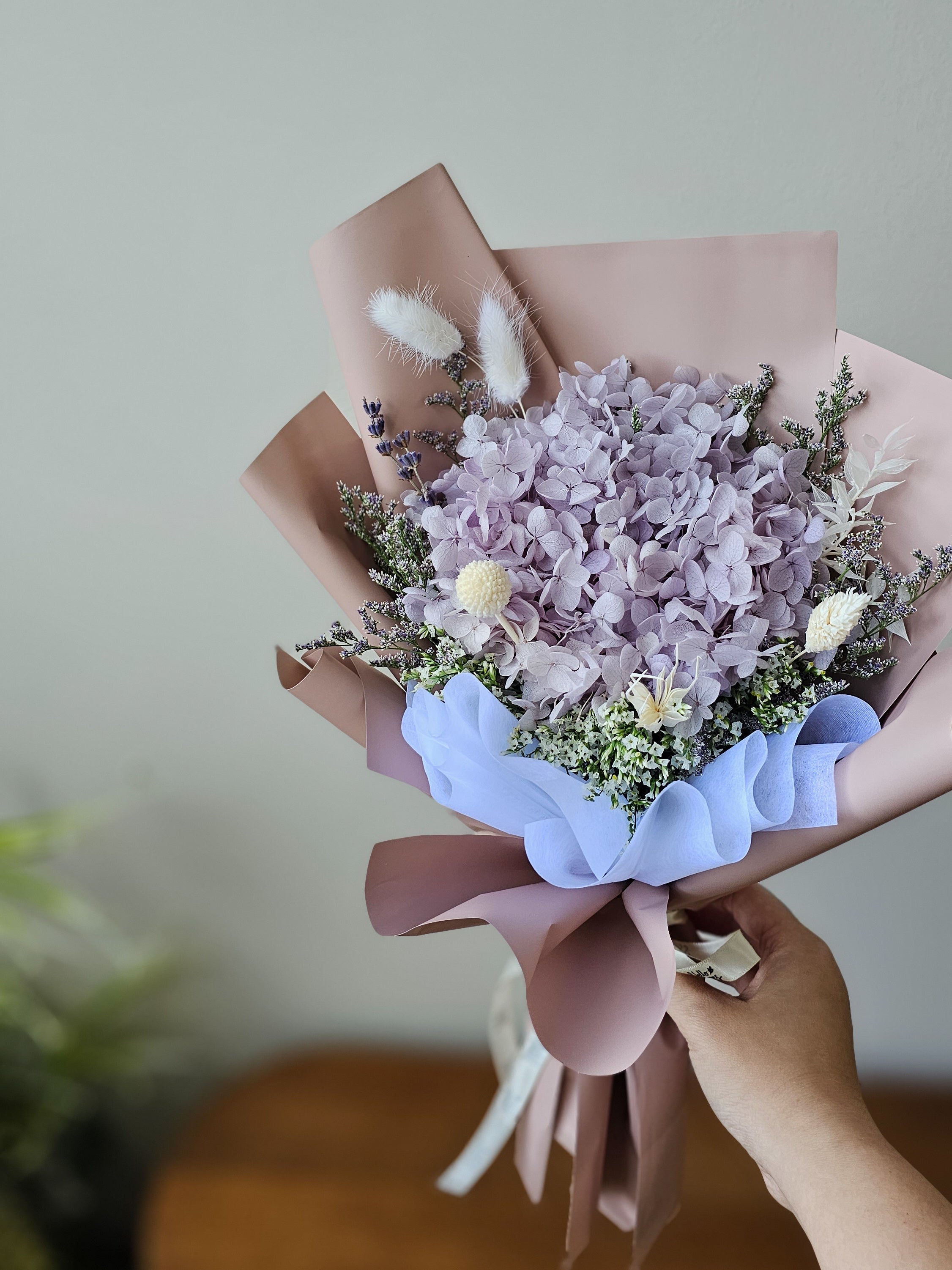 Leila - Preserved Hydrangea Bouquet