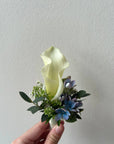 White Calla Lilies & Tulips Bridal Bouquet (Fresh Flower)