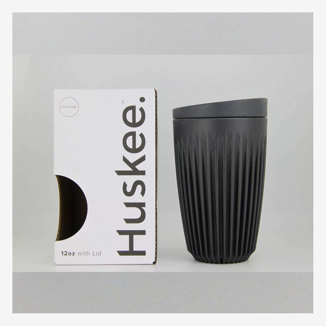 Add-Ons: 12oz Huskee Cup with Lid - Charcoal